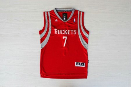 Maillot De Basket Houston Rockets Jeremy Shu-How Lin 7 Tissus Sportif Fans Edition Retro Rouge